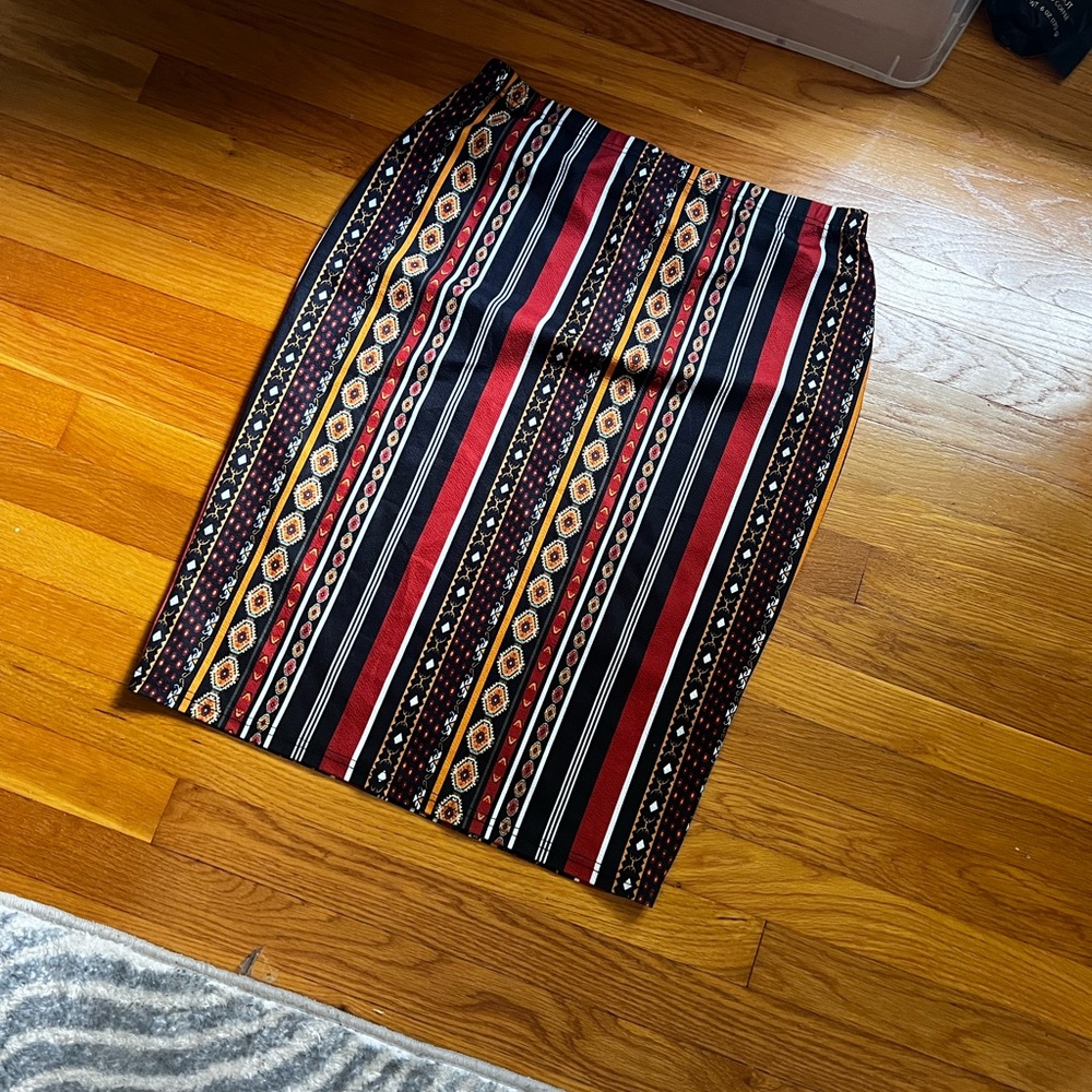 Tribal Skirt Winter Skirt Pencil Skirt